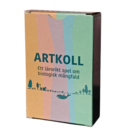 Kortspelet Artkoll spelask - ett lärorikt spel om biologisk mångfald