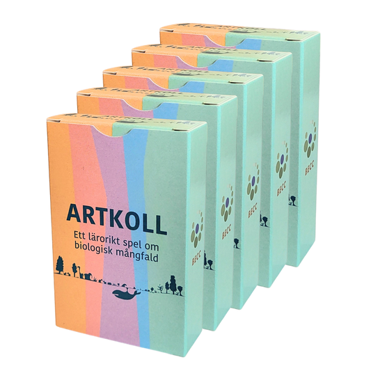 Lärarkit med kortspelet Artkoll för användning i skola och klassrum