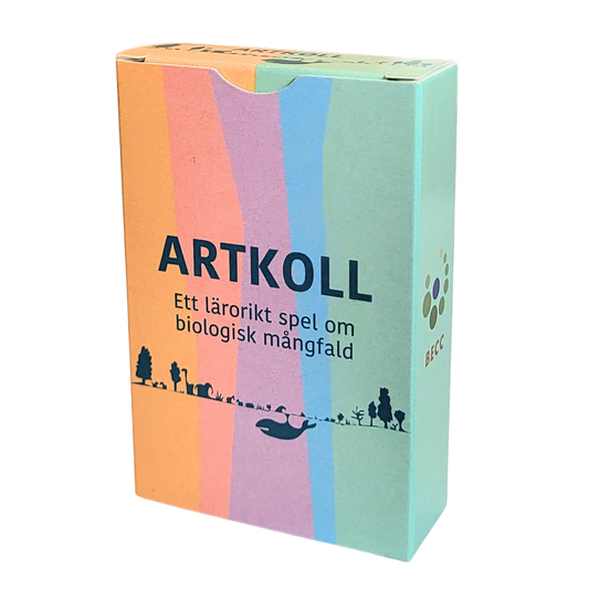 Spelask kortspelet Artkoll - ett lärorikt spel om biologisk mångfald